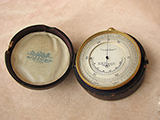 19th Century Pocket Barometer with thermometer by C.W. Dixey & Son 